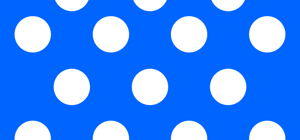 blue background with white dots